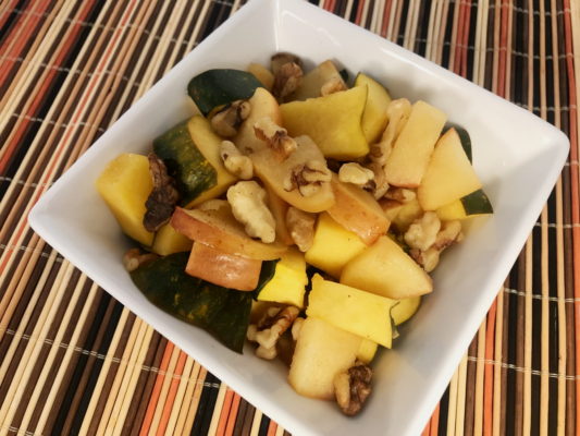 Baked Acorn Squash with Apples