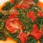 Kale with Tomatoes and Onions
