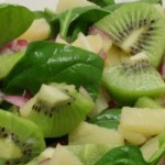 Pineapple-Kiwi-Spinach Salad