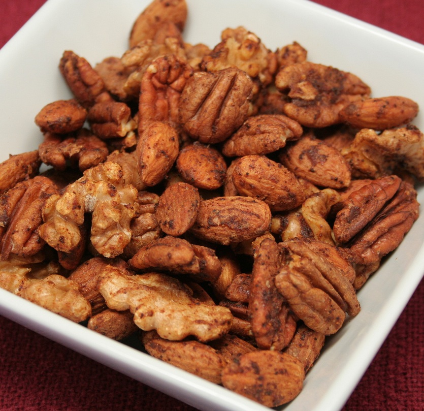 sweet and spicy mixed nuts