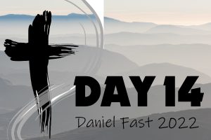 Day 14 - 2022 Daniel Fast
