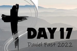 Day 17 - 2022 Daniel Fast